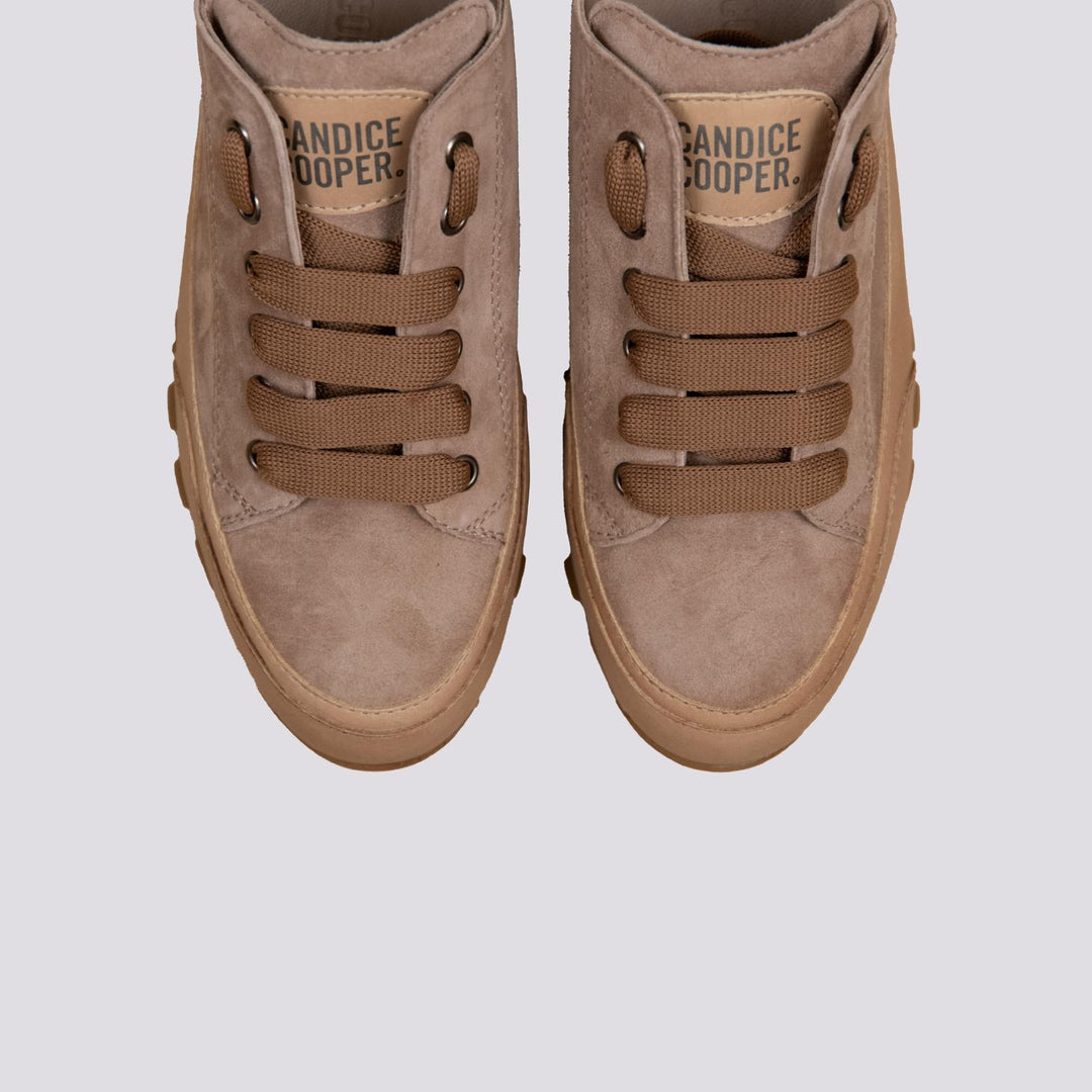 SNEAKER JANIS CHIC in camoscio TORTORA 2017965 021E54 CANDICE COOPER 