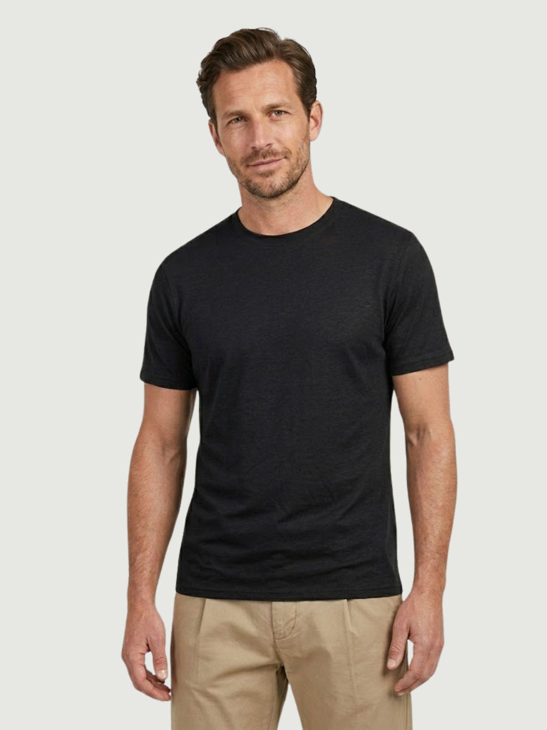 T-shirt in jersey di cotone nera 5903426 900 ANDREA MORANDO 