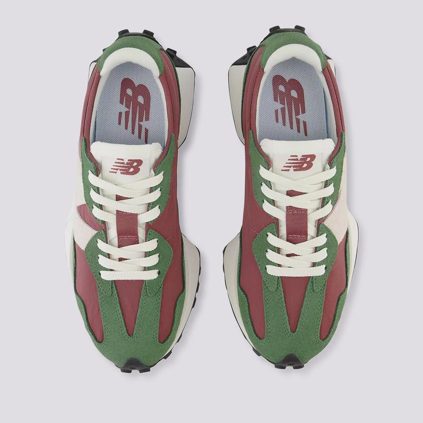 Sneaker 327 Verde Nori e borgogna WS327UO BNORI NEW BALANCE 