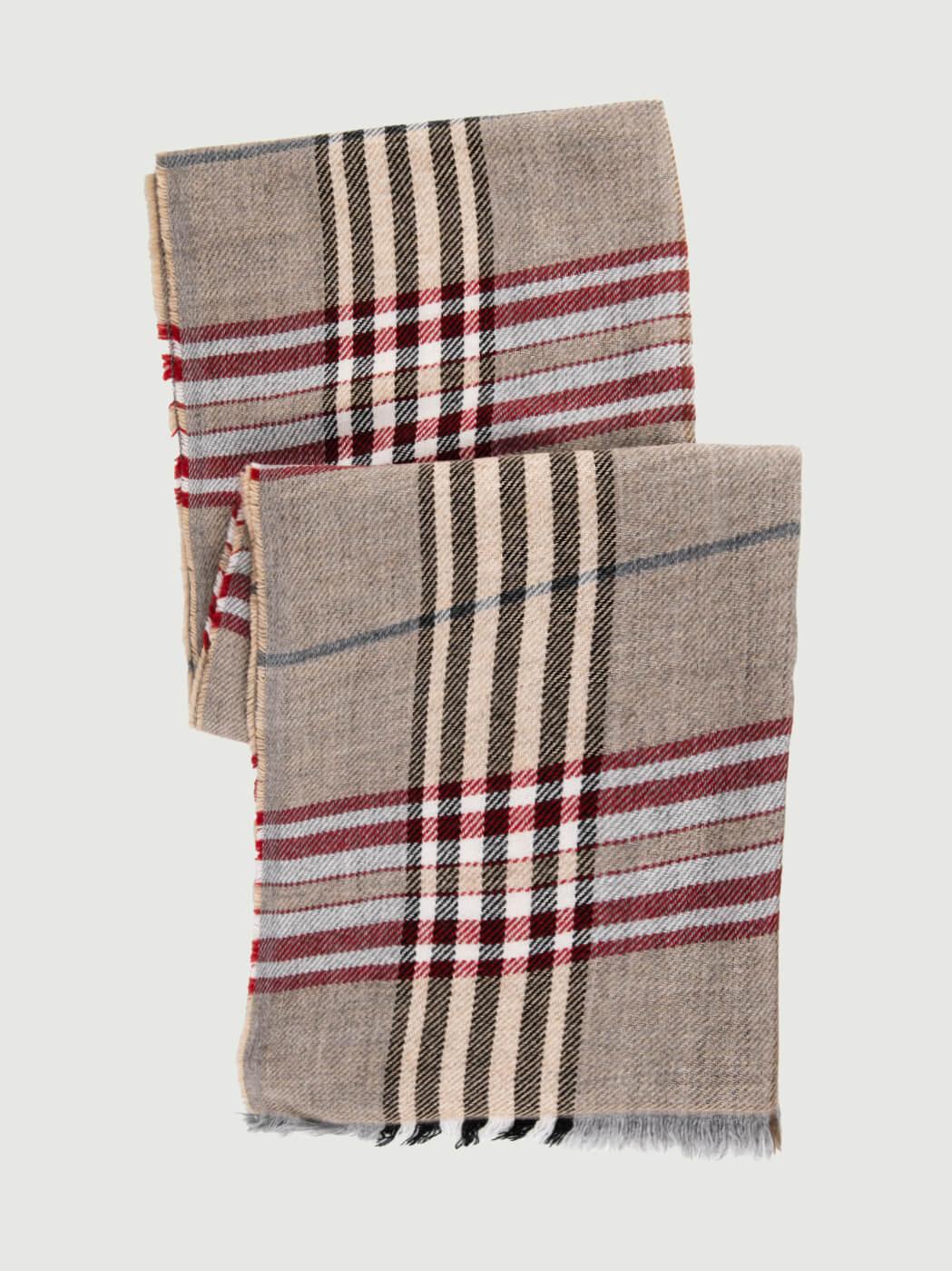 SCIARPA MOTIVO CHECK CAMMELLO SI2912 CAMMELLO ANDREA MORANDO 