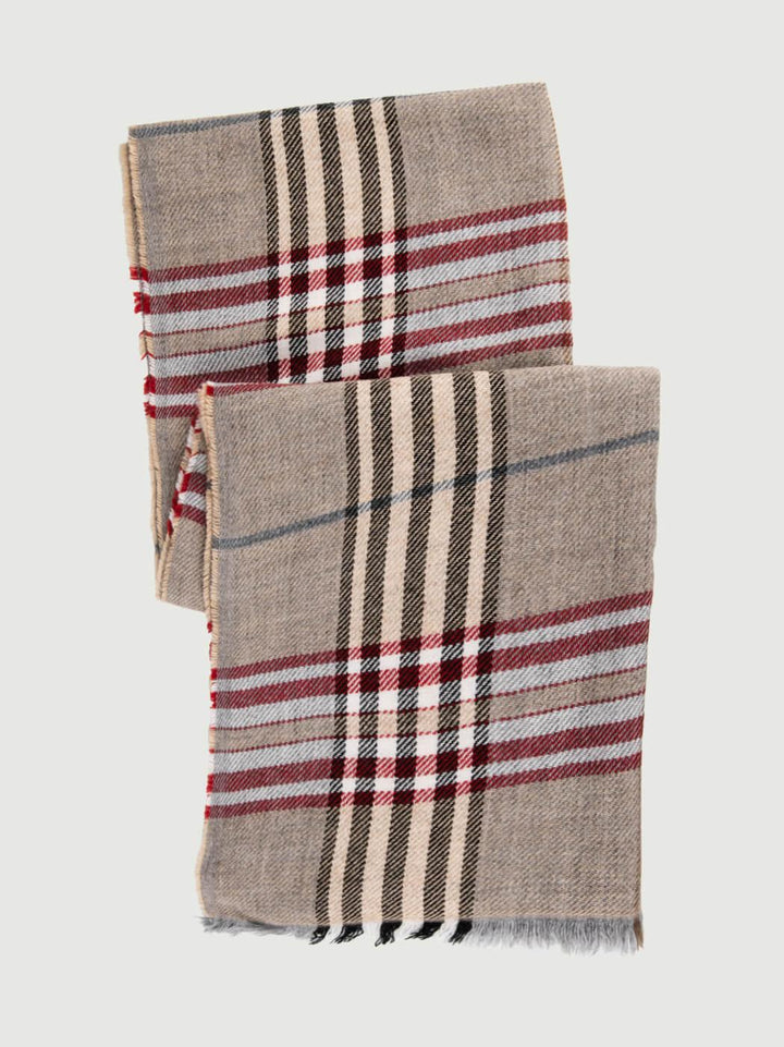 SCIARPA MOTIVO CHECK CAMMELLO SI2912 CAMMELLO ANDREA MORANDO 