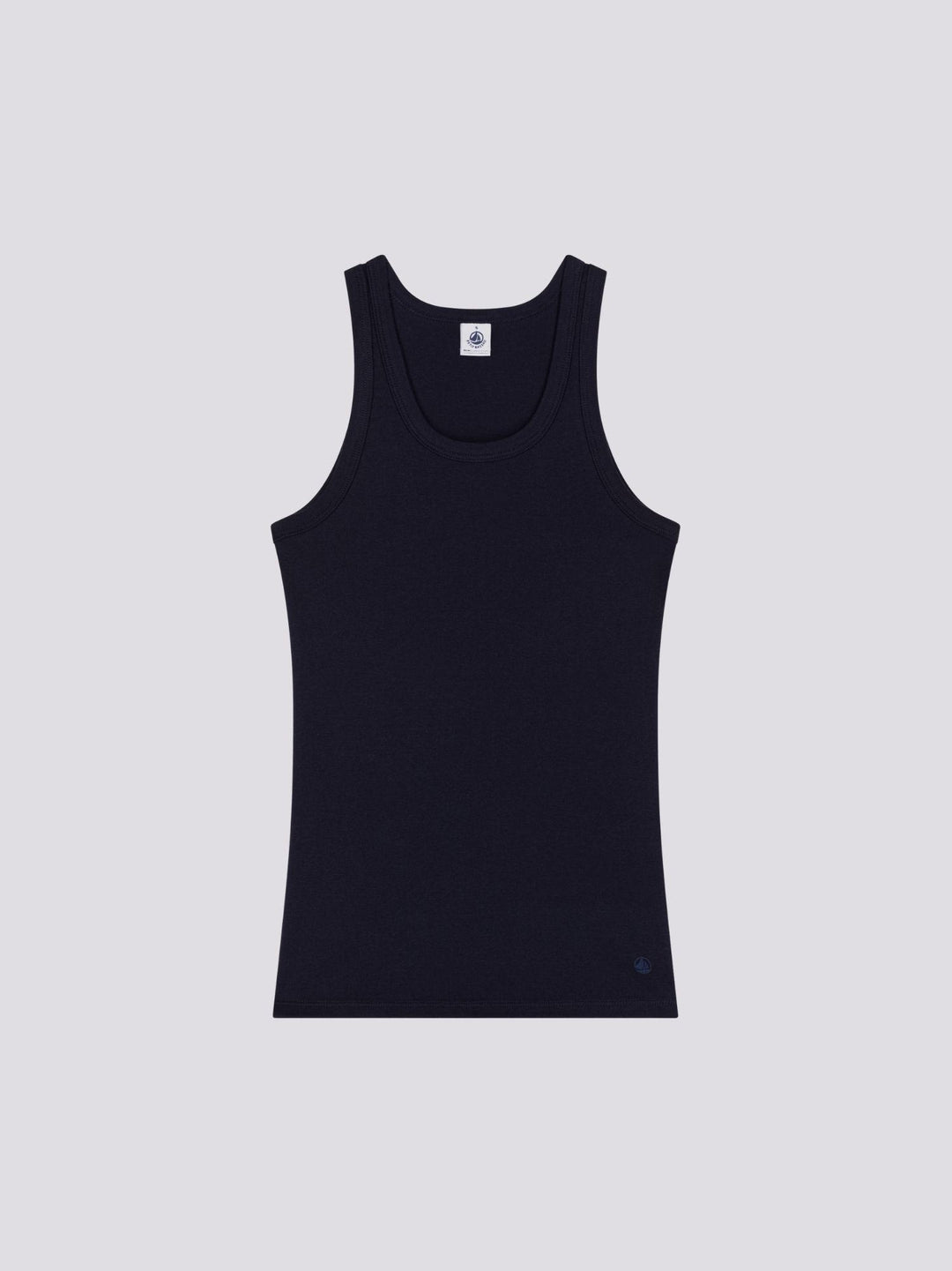 CANOTTA BLU ICONICA IN COTONE DONNA A0AKH 18 PETIT BATEAU 