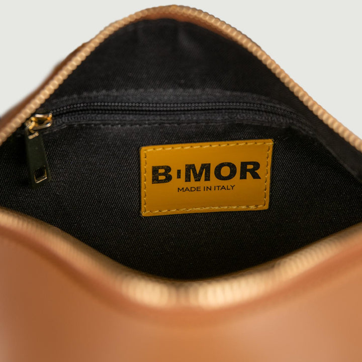 BORSA CILINDRO A TRACOLLA IN PELLE CUOIO "CIRCULAR" CIRCULAR CUOIO BIMOR 