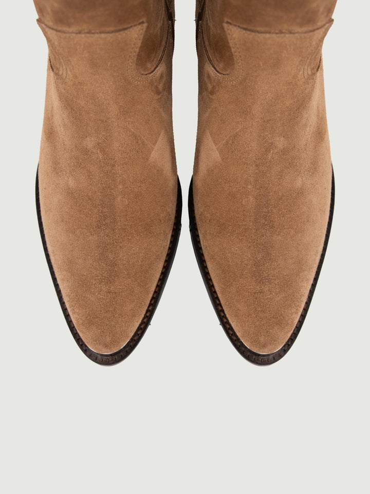 STIVALETTO TEXANO BEIGE CON PUNTALE 5212 09 ALPE 