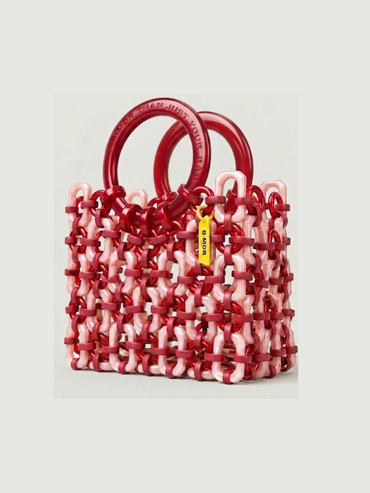 Borsa a mano Doll in resina pinky pearl DOLL+BB ROSA PERLA+ROSA BIMOR 