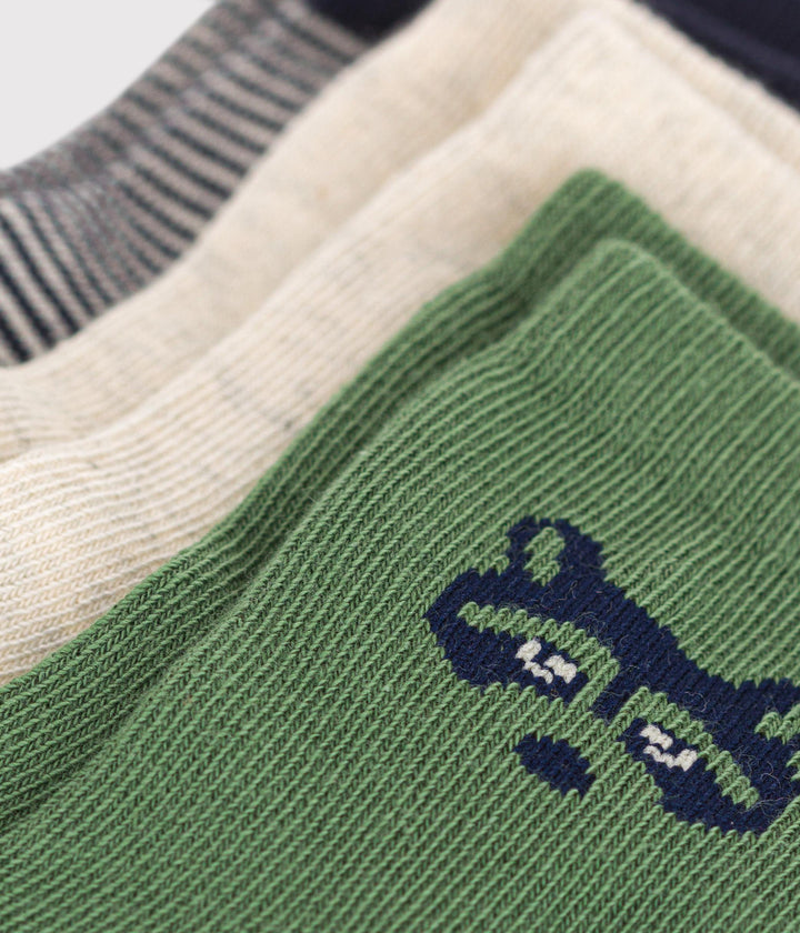 3 paia di calzini in cotone con topolino A0B8L 01 PETIT BATEAU 
