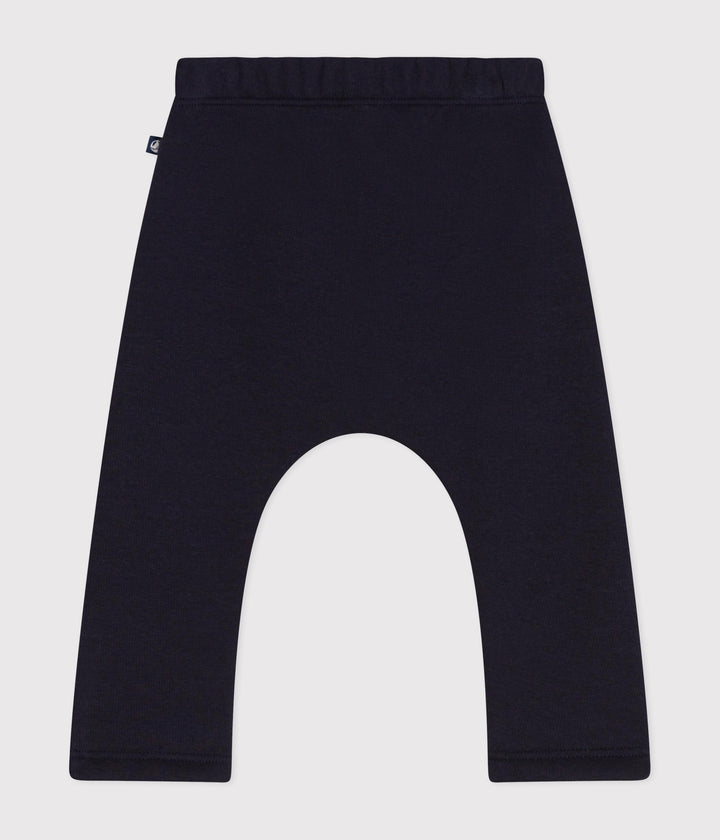Pantaloni blu scuro in tessuto felpato A0BQ7 01 PETIT BATEAU 
