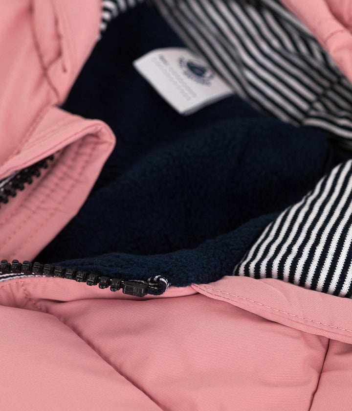 PIUMINO TINTA UNITA ROSA BEBÈ A0EAC 01 PETIT BATEAU 