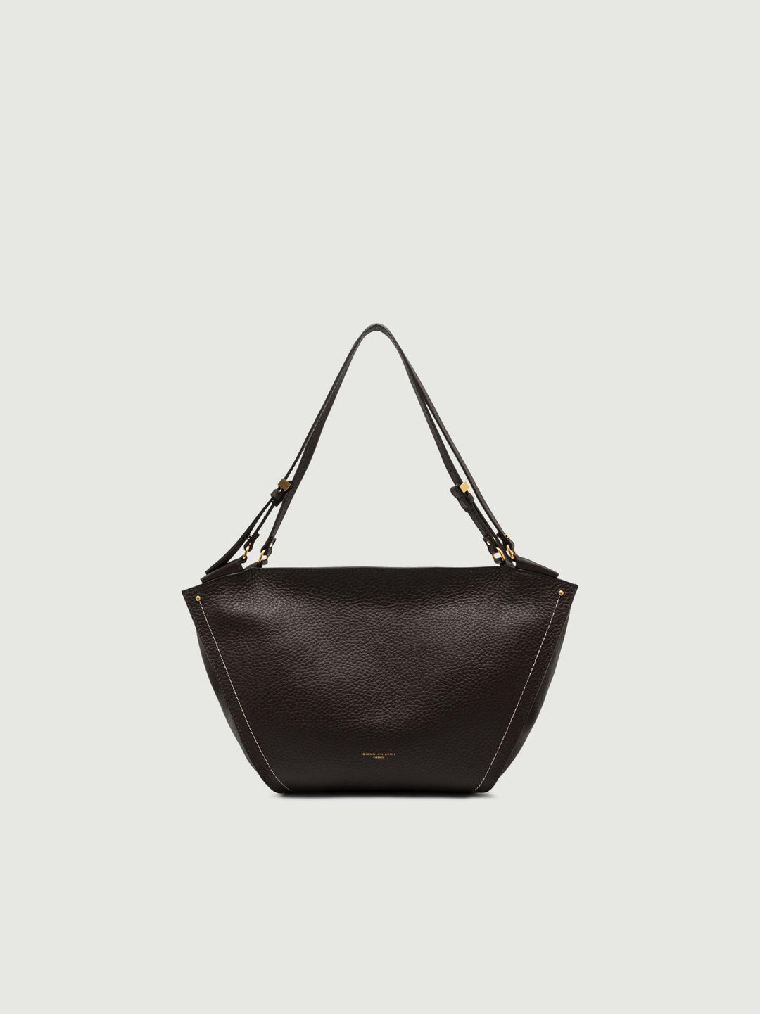 BORSA BLOOM IN PELLE TESTA MORO BS 11797 RNGDBL T.U. 2107 GIANNI CHIARINI 