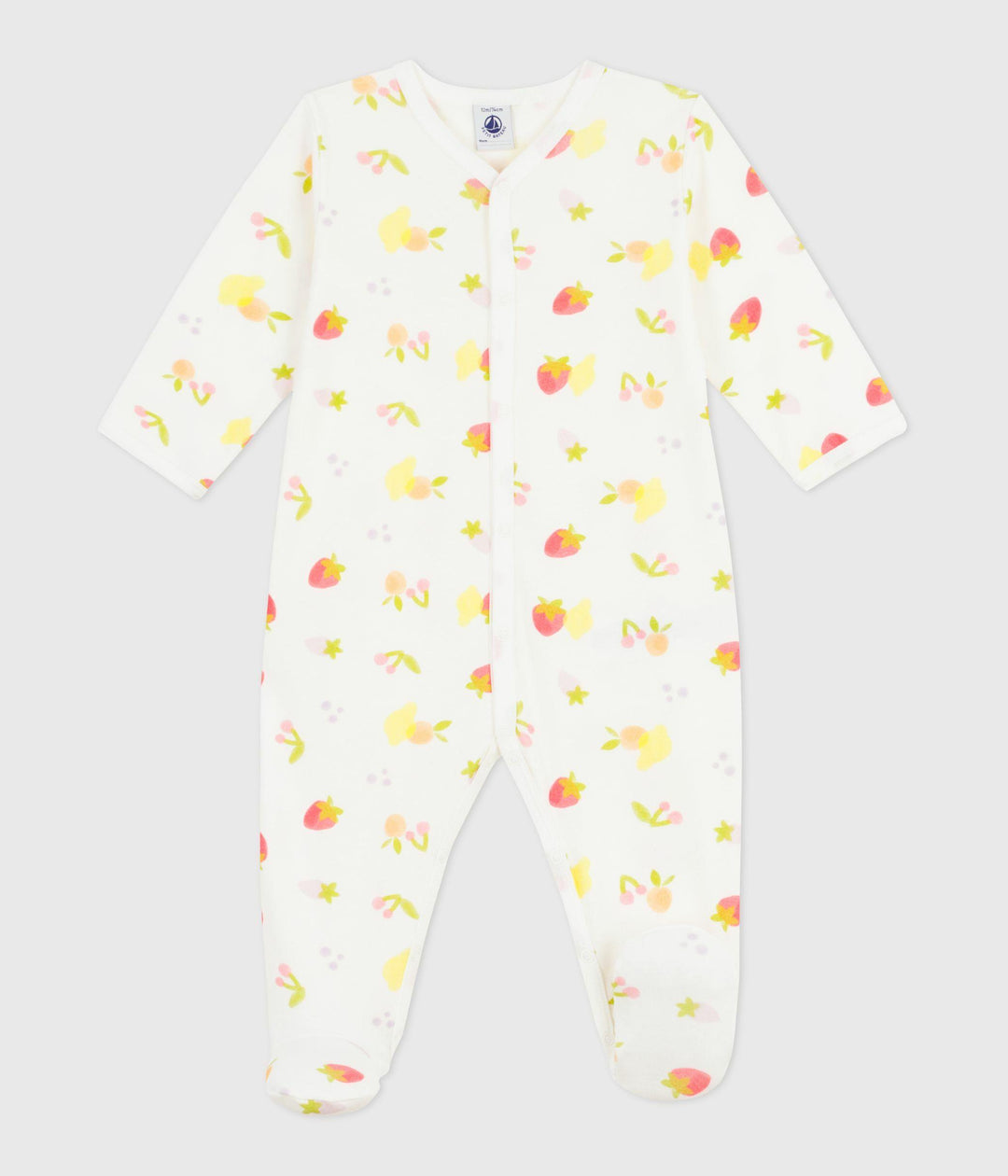 Tutina con piedini stampa frutta A0FCL 01 PETIT BATEAU 