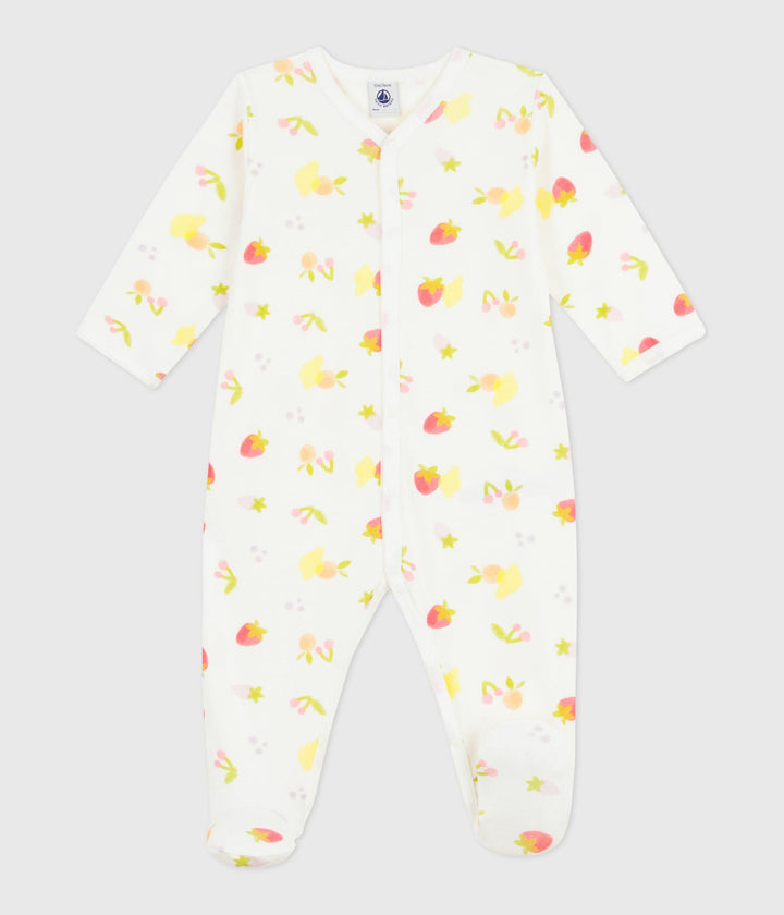 Tutina con piedini stampa frutta A0FCL 01 PETIT BATEAU 