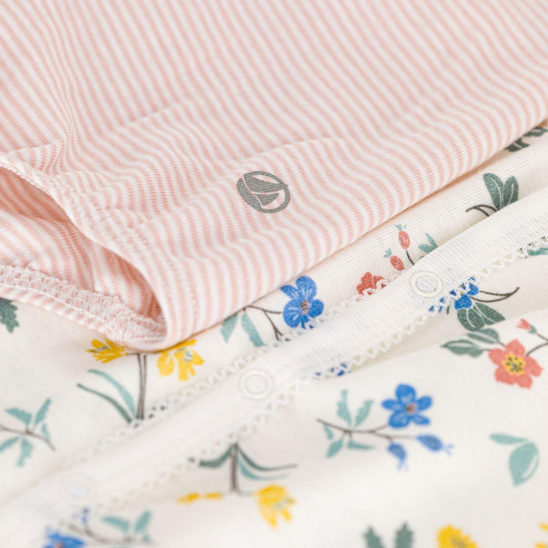 SET DI 2 TUTINE CORTE BEBÈ IN COTONE A09LF 00 PETIT BATEAU 