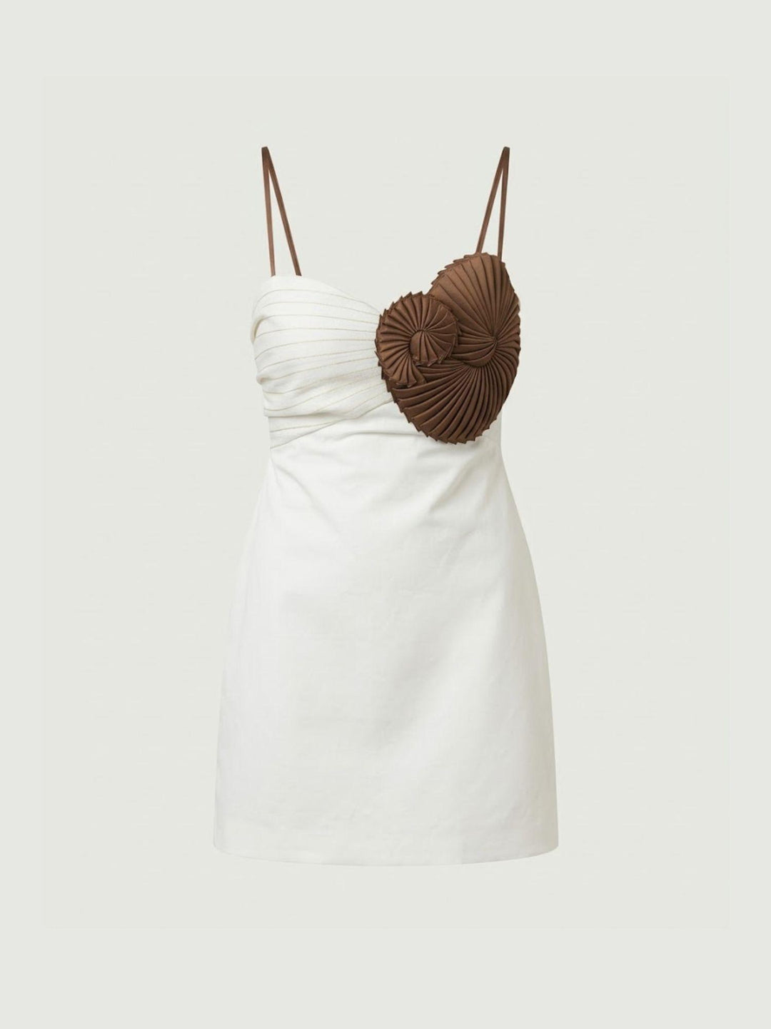 Abito con dettaglio a conchiglia la Concha dress bianco RO007 WMT ROSANNA OCAMPO 