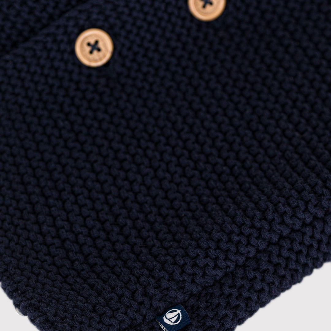CARDIGAN IN TRICOT A PUNTO LEGACCIO PER BEBÈ A08BQ 02 PETIT BATEAU 