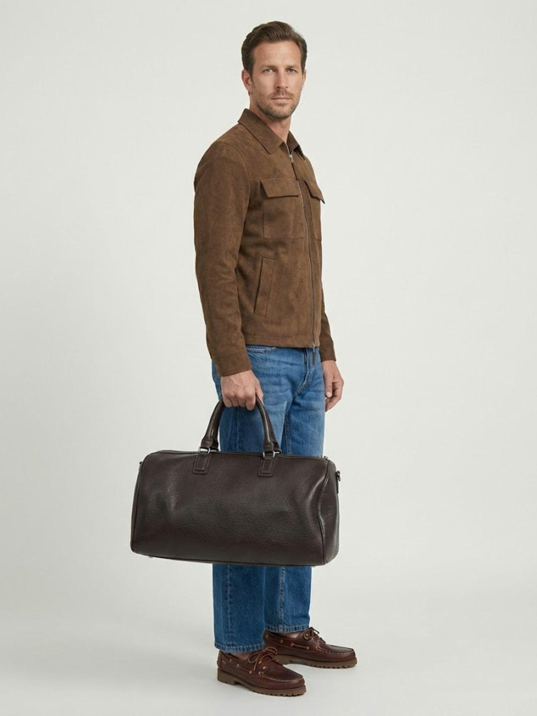 Borsone da viaggio Alendo in pelle  testa moro ALENDO 06 JACK LEATHER 