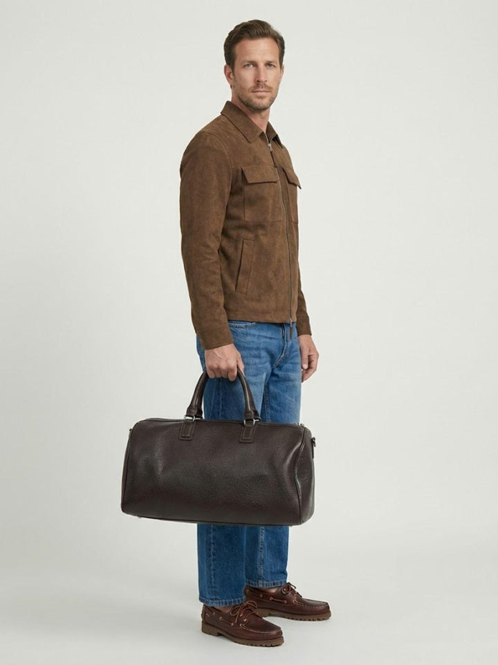 Borsone da viaggio Alendo in pelle  testa moro ALENDO 06 JACK LEATHER 