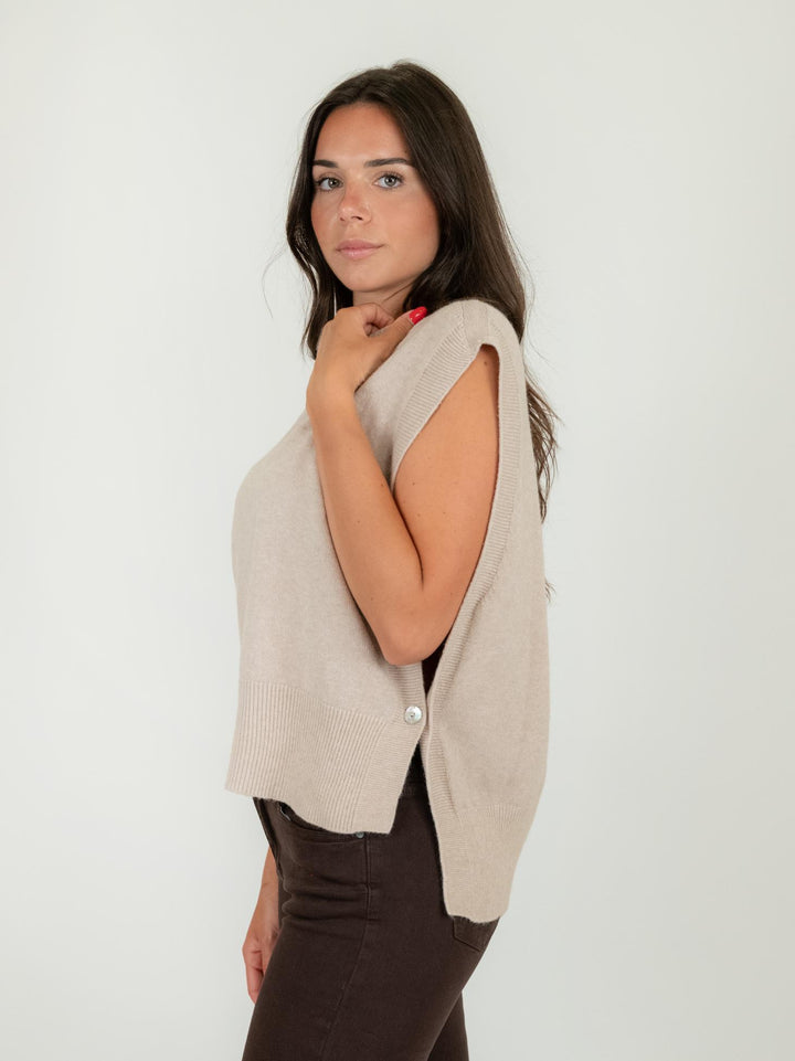 CASACCA IN MAGLIA BEIGE 0570/15 0082 BIMOR 