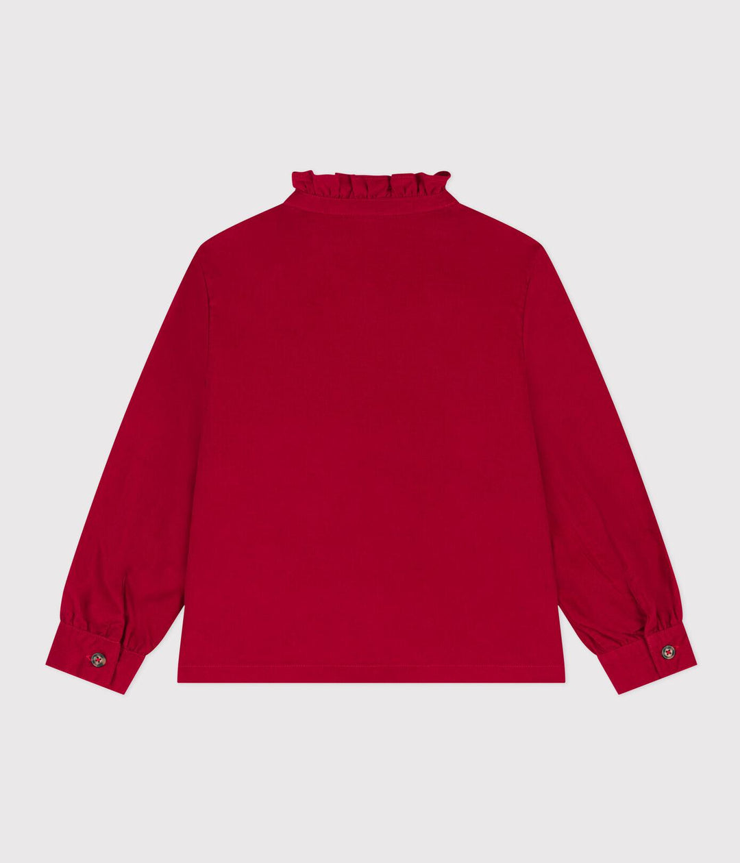 BLUSA IN VELLUTO FINE BAMBINA A0824 01 PETIT BATEAU 