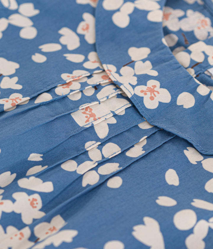 BLUSA IN POPELINE STAMPATO BAMBINA A0AFQ 01 PETIT BATEAU 