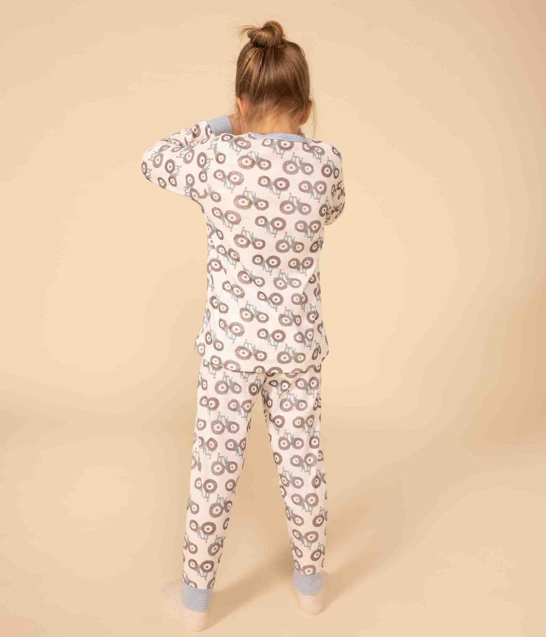 PIGIAMA TRATTORE BAMBINO UNISEX IN COTONE A0827 01 PETIT BATEAU 