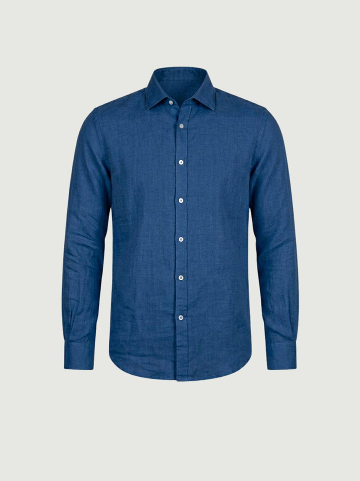 Camicia in lino bluette BU26S18CALINENPD 202 ANDREA MORANDO 
