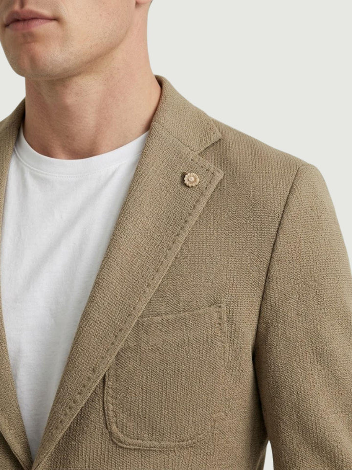 Blazer con microtrama tortora S1141 TORTORA ANDREA MORANDO 