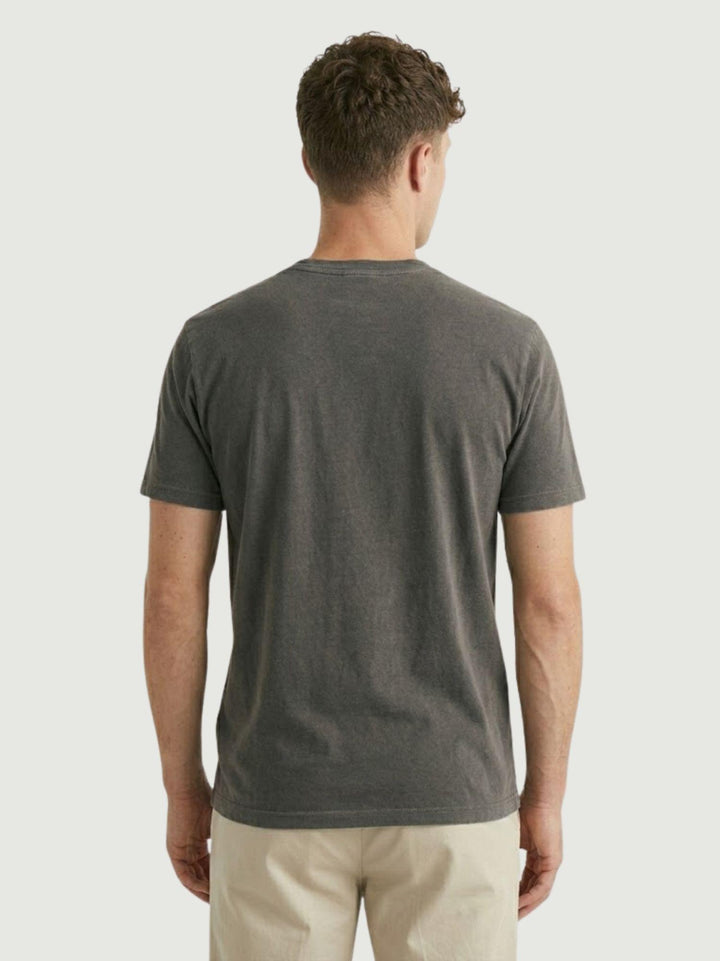 T-shirt in jersey di cotone taupe 5960426 673 ANDREA MORANDO 