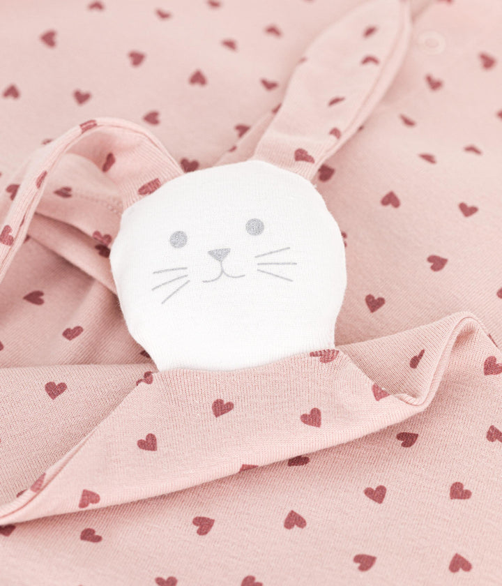 Set rosa con doudou stampa cuori A0BO5 01 PETIT BATEAU 