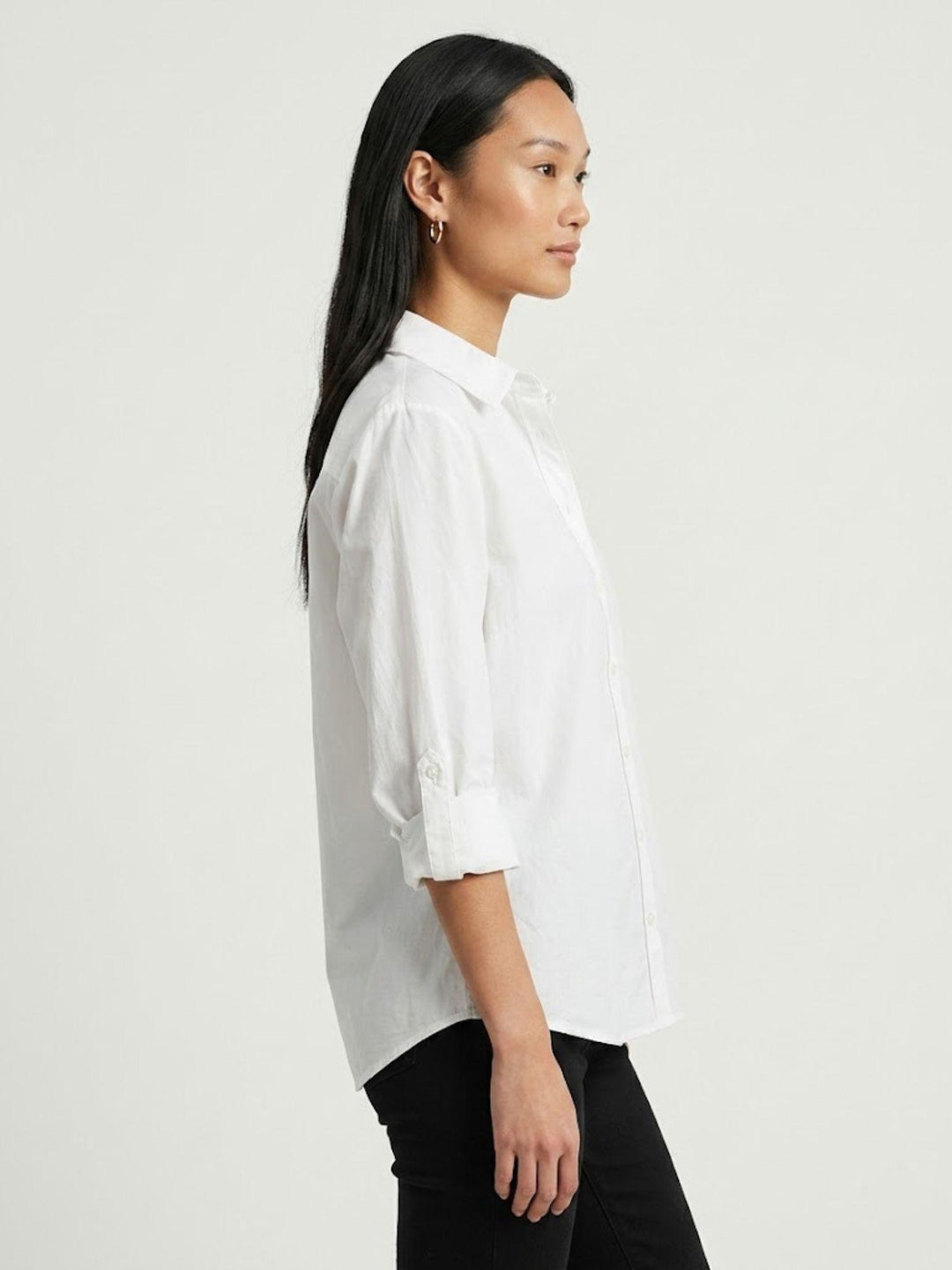 Camicia over in cotone bianca M796/221 10 ANDREA MORANDO 