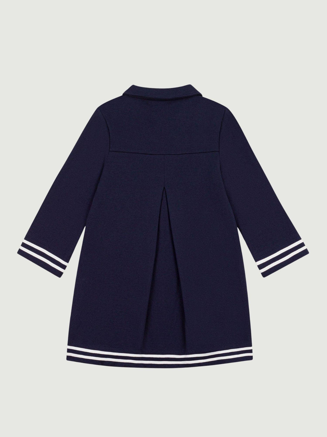 Vestito blu svasato in cotone A0EZR 01 PETIT BATEAU 