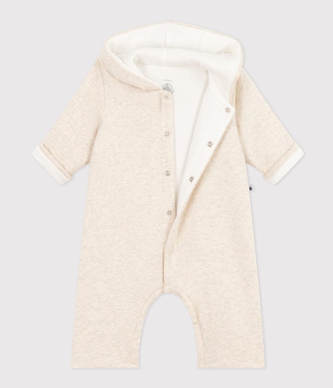 TUTINA IN OVATTINA CON CAPPUCCIO IN COTONE PER BEBÈ A0878 01 PETIT BATEAU 