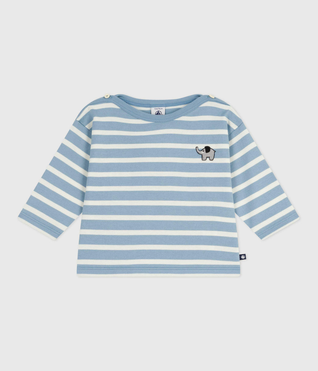 Marinière in cotone azzurra A0EE8 02 PETIT BATEAU 