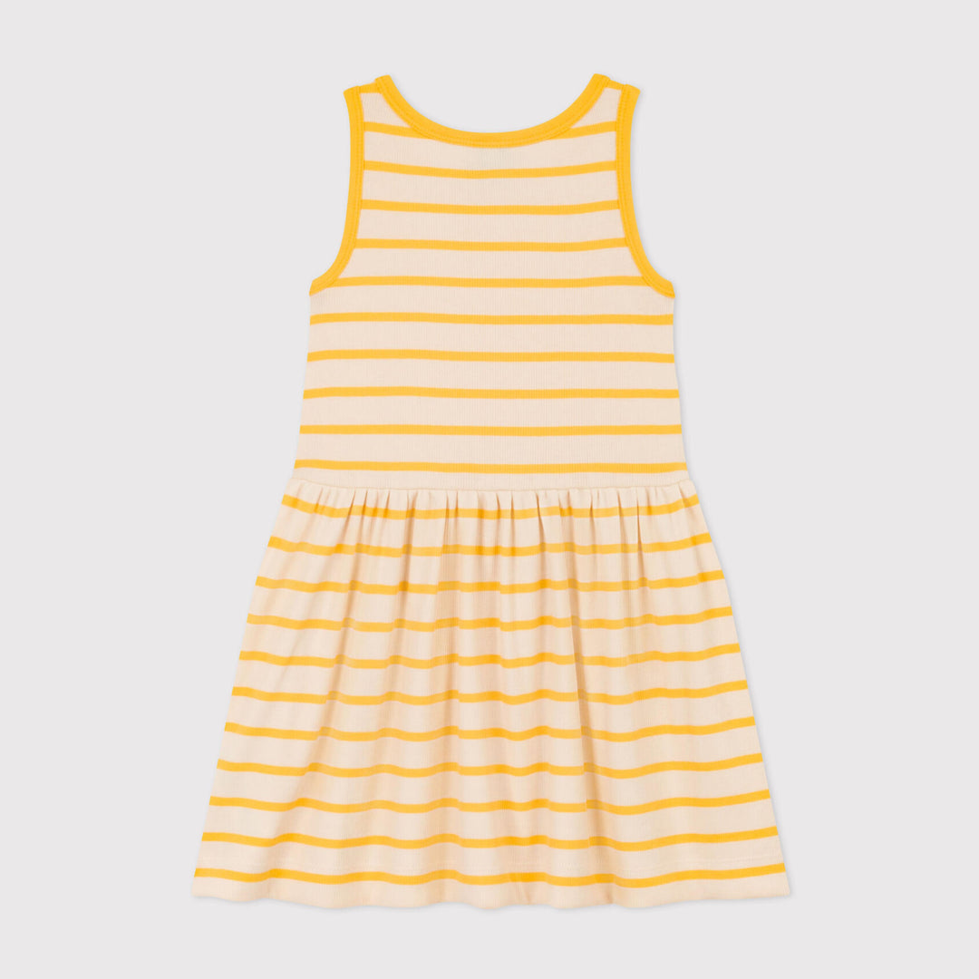Abito smanicato in cotone bambina A07SY 01 PETIT BATEAU 