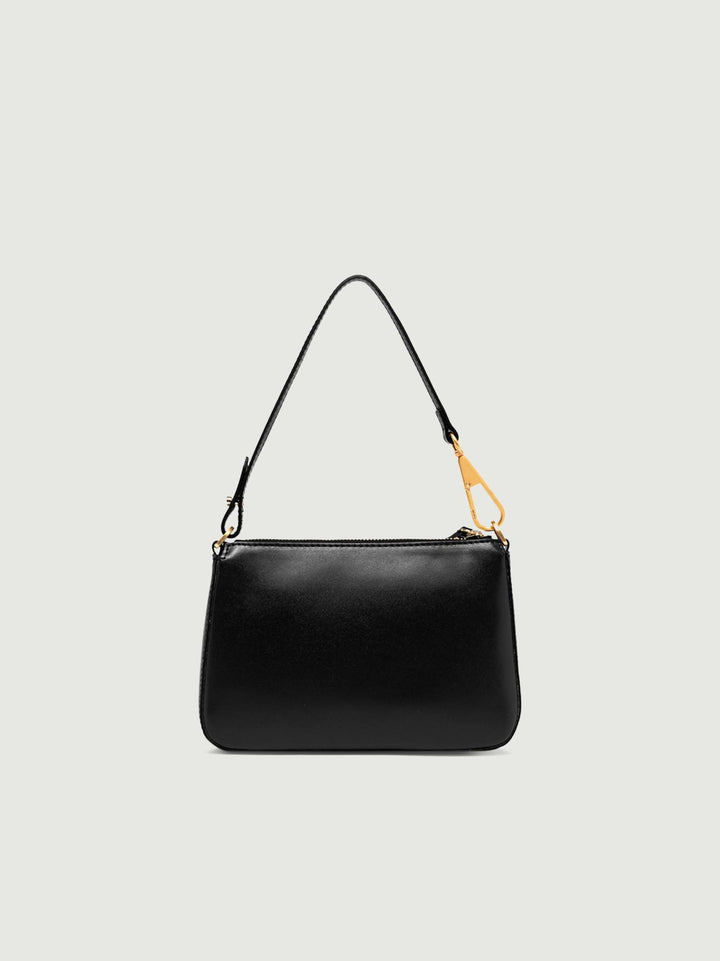 Borsa a spalla Brooke in pelle liscia nera 9700 PRCK 001 GIANNI CHIARINI 