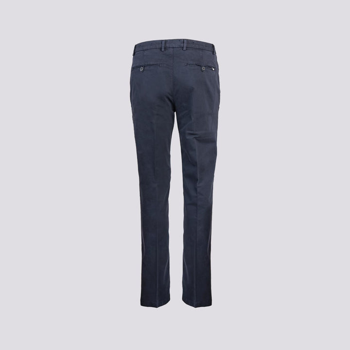 PANTALONE IN COTONE blu navy CON TASCA A FILO T500/STR 854 NOLAB 