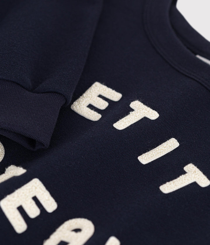 MAGLIA IN TESSUTO FELPATO BAMBINO A0AMP 02 PETIT BATEAU 