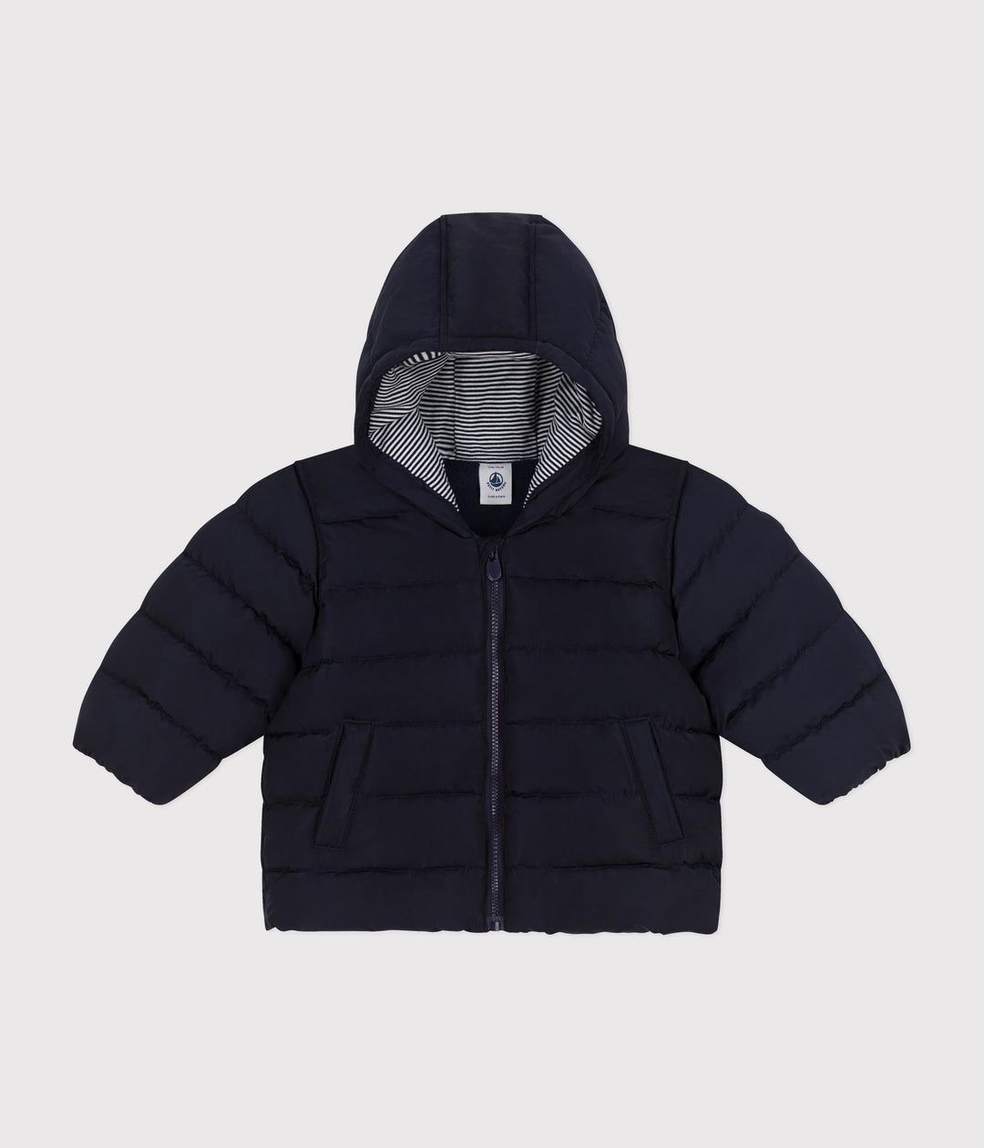 Piumino blu foderato in pile A0B40 01 PETIT BATEAU 