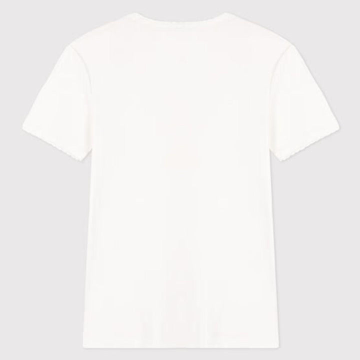 T-SHIRT BIANCA L'ICONIQUE COCOTTE IN COTONE DONNA A0A1L 01 PETIT BATEAU 