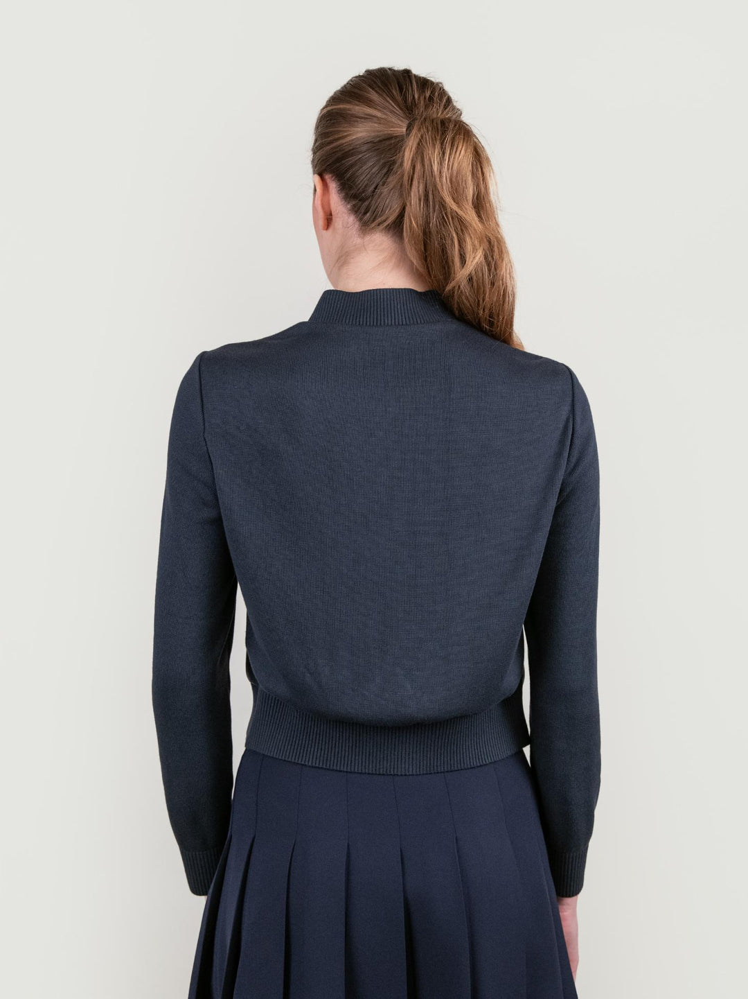 GIUBBOTTO IN PELLE E MAGLIA BLU VANIGLIA 09 JACK LEATHER 