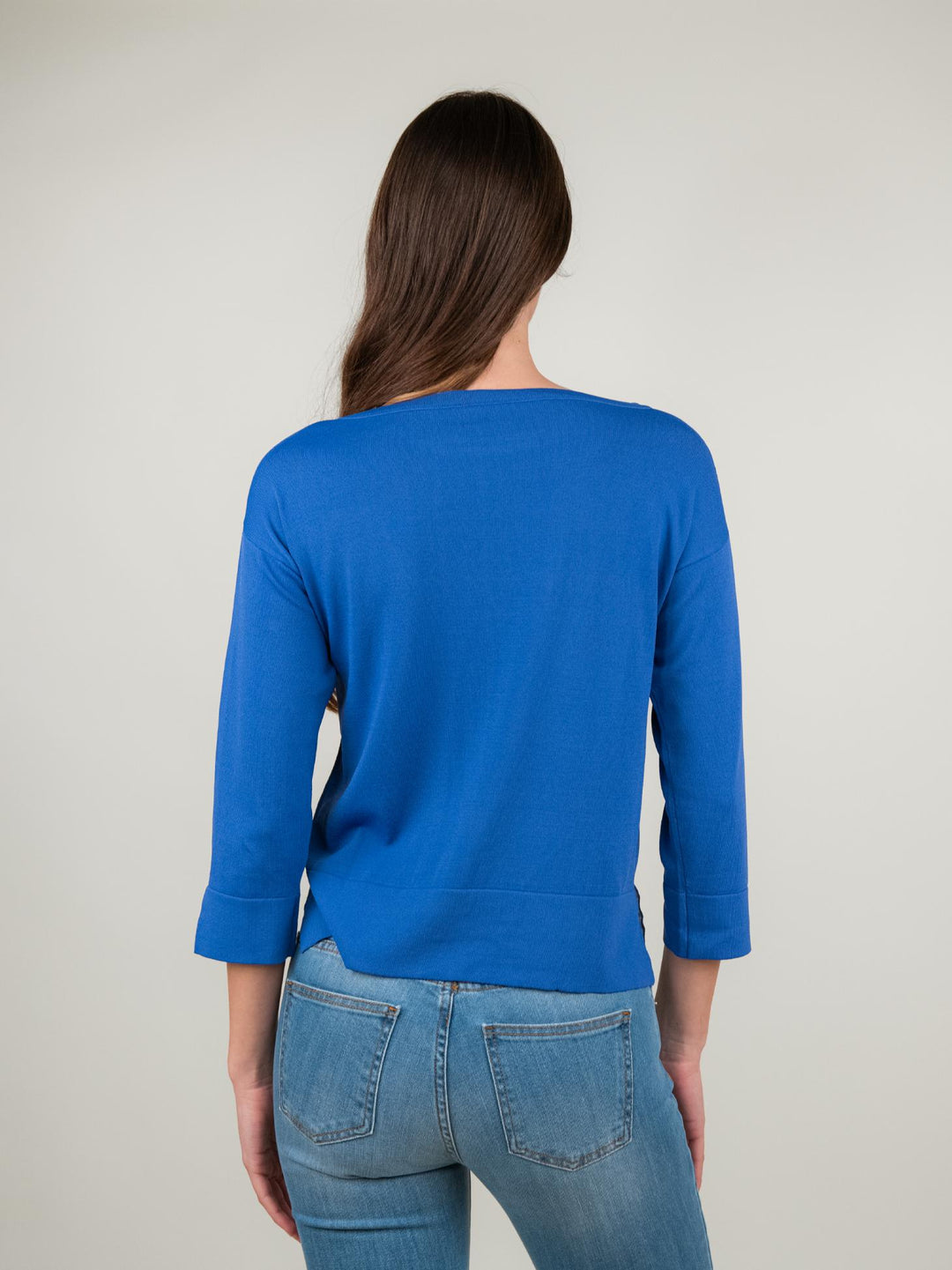 MAGLIA BLUETTE SCOLLO A BARCHETTA 2416106 74 ANDREA MORANDO 
