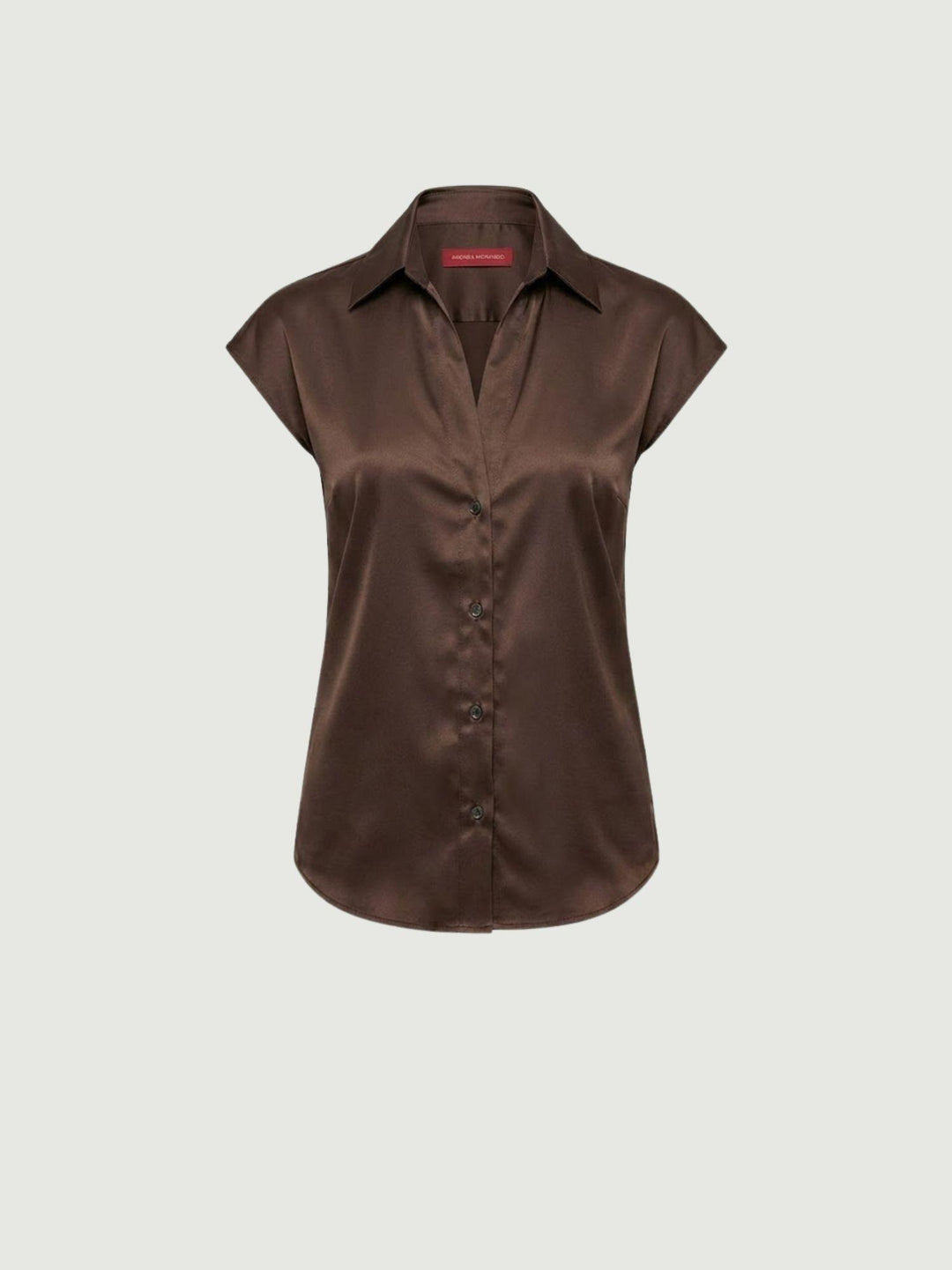 Camicia maniche corte cioccolato 4428 CIOCCOLATO ANDREA MORANDO 