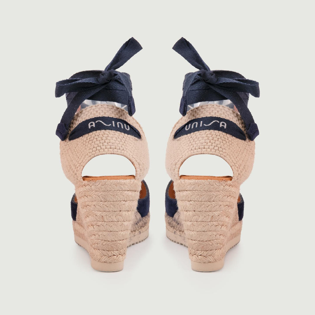 ESPADRILLAS SCAMOSCIATA BLU CON LACCI CARNOT OCEAN UNISA 
