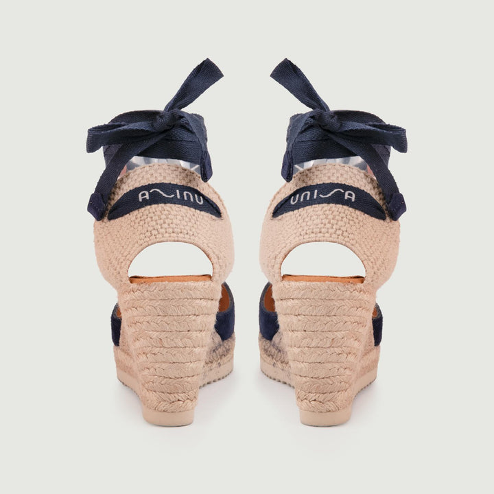 ESPADRILLAS SCAMOSCIATA BLU CON LACCI CARNOT OCEAN UNISA 