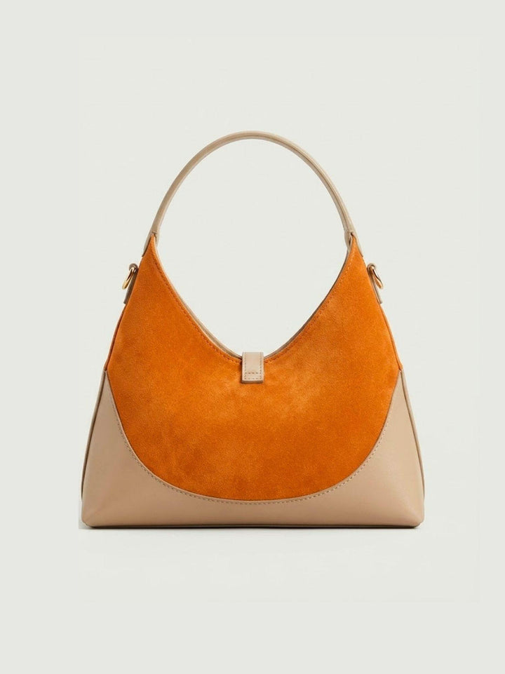 Borsa a spalla Elly in pelle scamosciata arancio ELLY ARANCIO BIMOR 