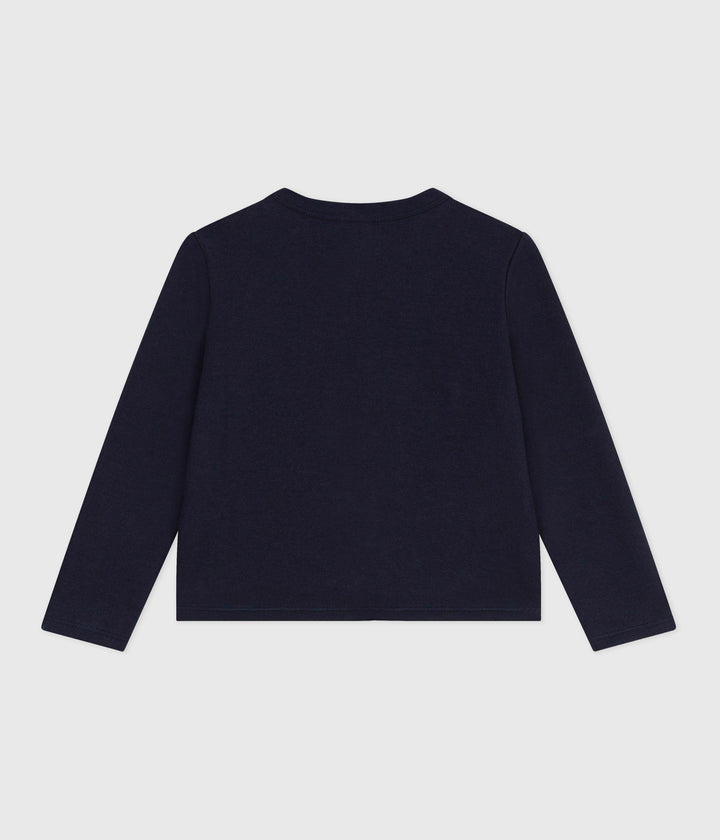Cardigan in molleton bambina A0EBN 01 PETIT BATEAU 