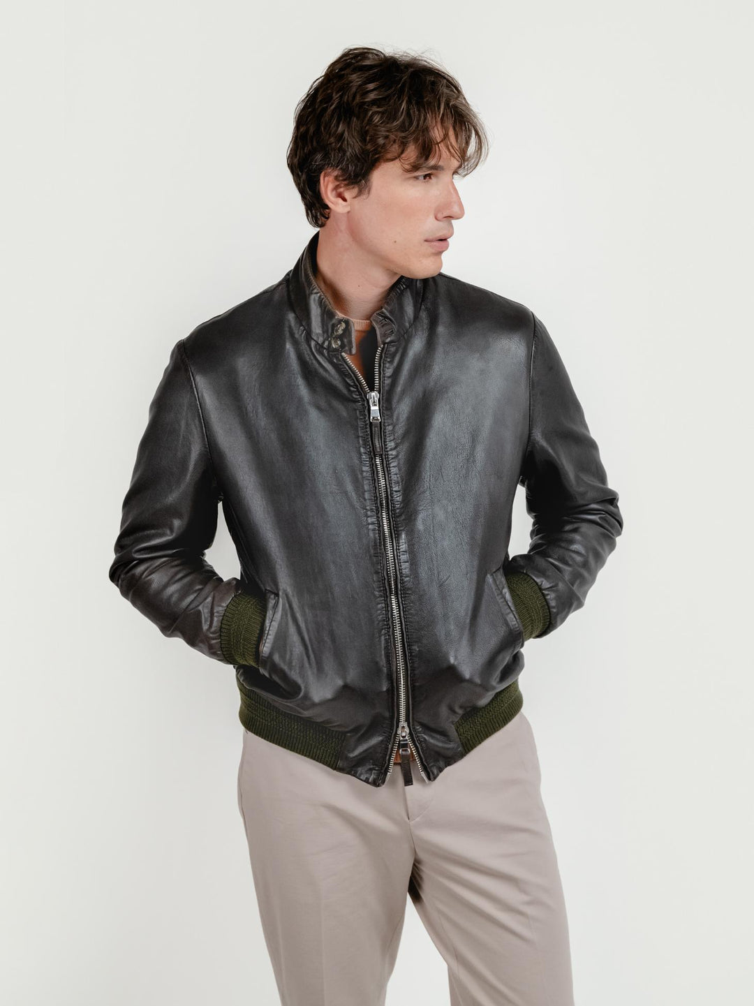 GIACCA IN PELLE TESTA MORO EAST VILLAGE EAST VILLAGE 06 JACK LEATHER 