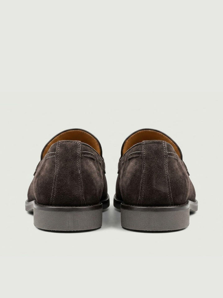 Mocassino tassel loafer in pelle scamosciata testa moro 1840 T.MORO ANDREA MORANDO 