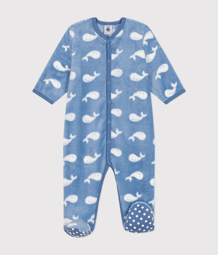Tutina pigiama in pile balene A0B2F 03 PETIT BATEAU 