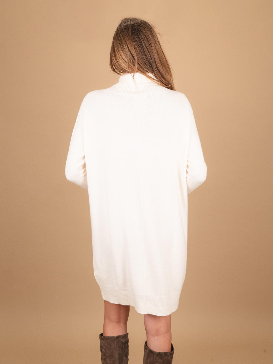 MAGLIA ABITO CON COLLO ALTO PANNA 0370/225 0248 BIMOR 
