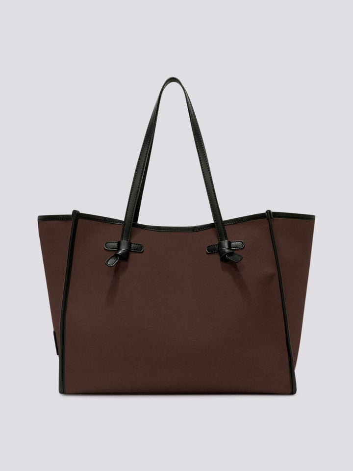 Borsa Shopping Marcella in canvas cioccolato BS 6850/23AI CNV-SE 13229 GIANNI CHIARINI 